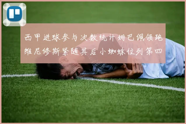 西甲进球参与次数统计姆巴佩领跑维尼修斯紧随其后小蜘蛛位列第四